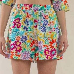 nlt Dalila Colorful Floral Shorts (nwt)